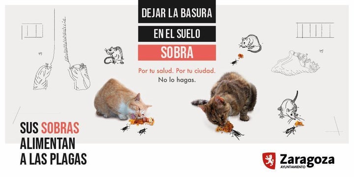 Cartel de la campaña del Ayuntamiento de Zaragoza.