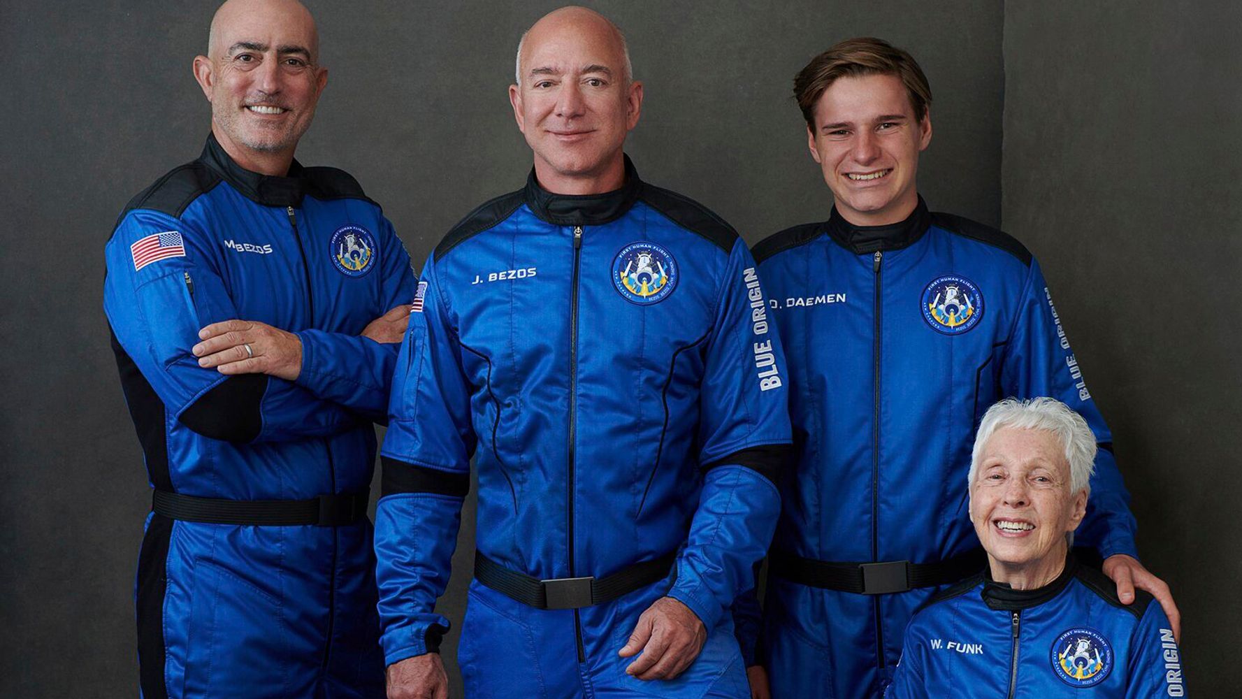 Jeff Bezos Blasts Into Space With Travel Company Blue Origin