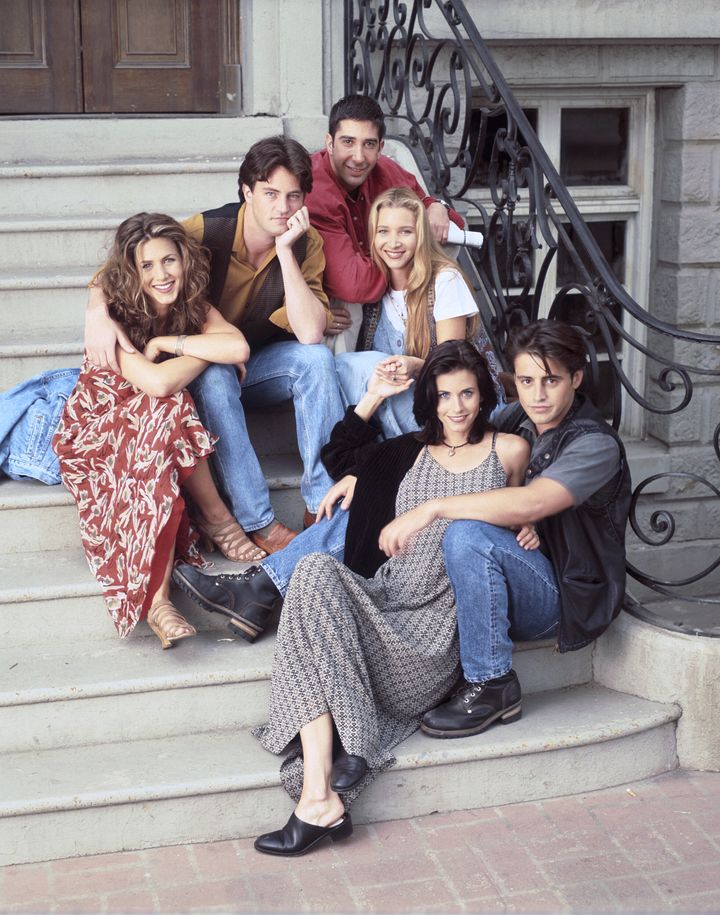The cast of Friends pictured in 1994