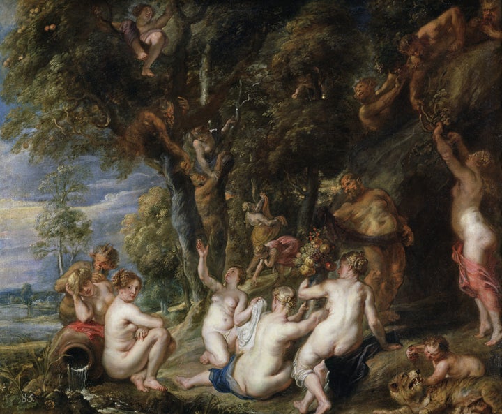 Ninfas y sátiros, de Rubens.