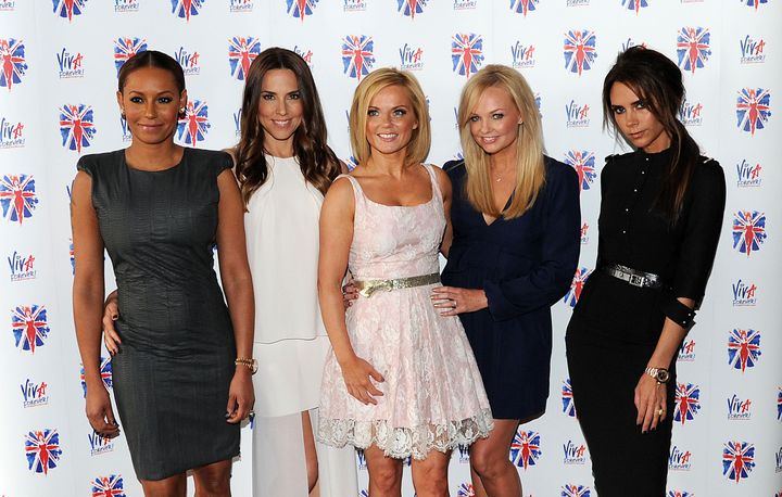 The Spice Girls at the launch of Viva Forever in 2012