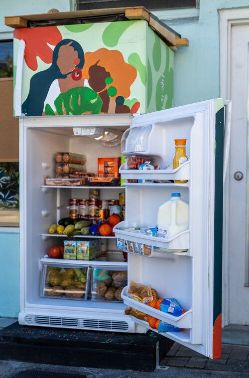 A refrigerator in Buddy System MIA's Coconut Grove location.
