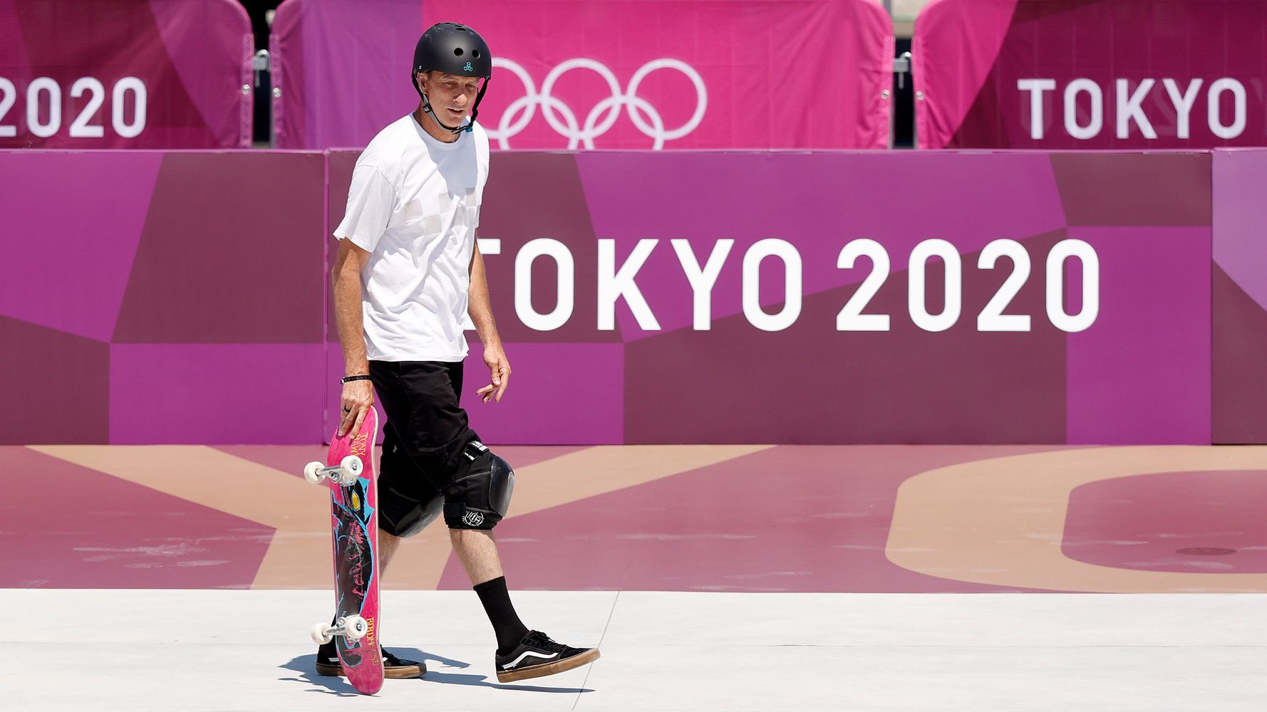 Tony Hawk Barged The Tokyo Olympics Skateboard Park And Showed How It's Done