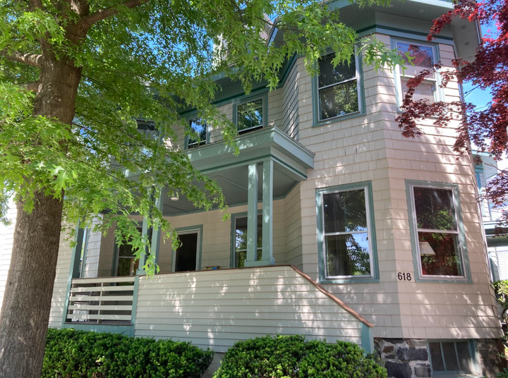 The author's home in Cambridge.