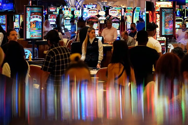 Crowds walk through the Resorts World Las Vegas casino during its opening night last month. Elected officials in tourism-depe