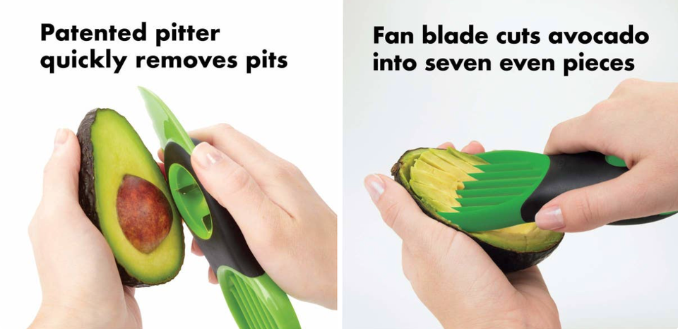 Avocado Slicer,Avocado Pit Remover Cutter/Peeler,Well Made Stainless Steel Avocado Slicer and Pitter Tool,Really Cutting Thin Slices,The Best Holiday