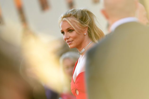 iBritney Spears à la 1ère du film de Quentin Tarantino, “Once Upon a Time... in Hollywood”, le 22 juillet 2019 à Los Angele/i (Photo VALERIE MACON / AFP) (Photo VALERIE MACON/AFP via Getty Images)