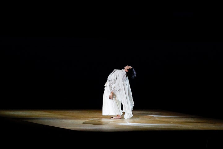 TOKYO, JAPAN - JULY 23: A performer in action during the Opening Ceremony of the Tokyo 2020 Olympic Games at Olympic Stadium on July 23, 2021 in Tokyo, Japan. (Photo by Maddie Meyer/Getty Images)