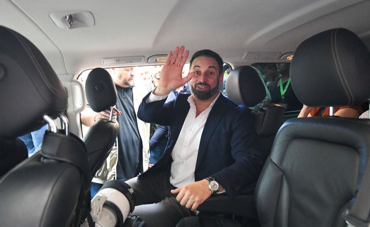 El líder de Vox, Santiago Abascal, en Ceuta, el pasado 30 de octubre.