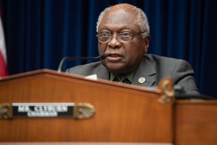 Chairman James Clyburn (D-S.C.) speaks at a hearing of the House Oversight and Reform Select Subcommittee on the Coronavirus on June 22, 2021.