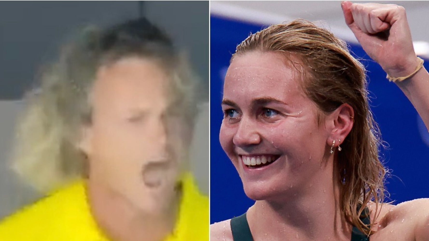 Australian Gold Medal Winner's Coach Has The Best Reaction To Her Stellar Swim