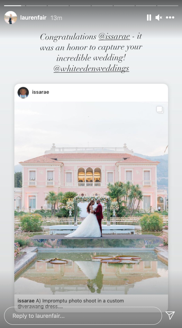 pics Issa Rae Wedding Dress https www huffpost com entry issa rae louis diame wedding france photos n 60febd3ae4b06e84e31f6319