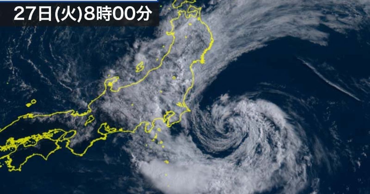 【台風8号】広範囲で強い雨や風に注意。夜には関東・東北の太平洋側で激しい雨のおそれ