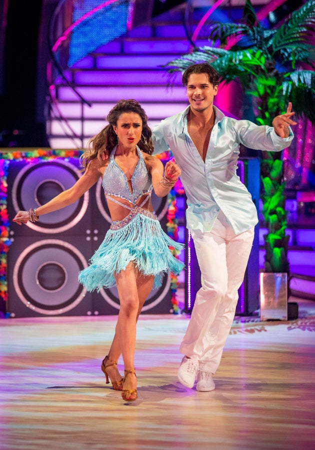 Anita with dance parter Gleb Savchenko on the show