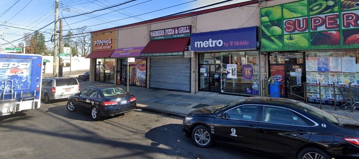 The scene of the explosion, captured by Google Street View cameras in November 2020.