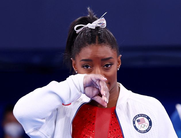 Simone Biles aux JO de Tokyo, le 27 juillet 2021