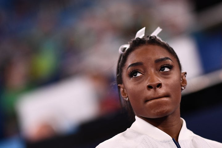 USA's Simone Biles at theTokyo 2020 Olympic Games.