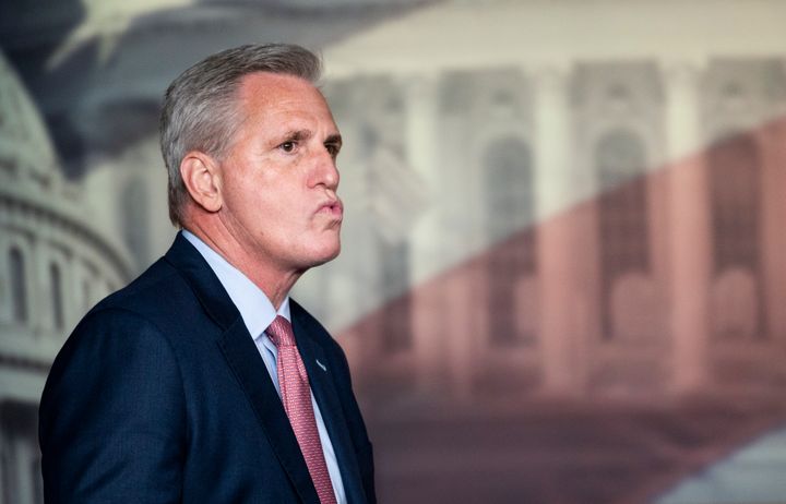 House Speaker Nancy Pelosi (D-Calif.) called Minority Leader Kevin McCarthy (R-Calif.) a "moron" for his objections to the reimposed mask mandate. 