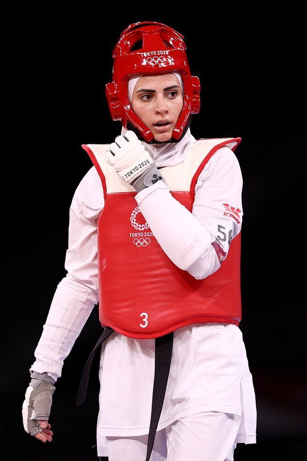 テコンドーのヨルダン代表ジュリアナ・サデク選手、東京オリンピック7月26日の試合にて