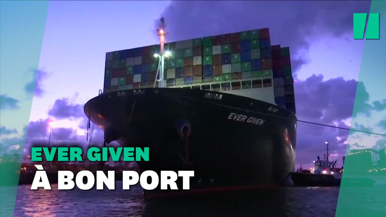 Canal de Suez: l'Ever Given est enfin arrivé à Rotterdam