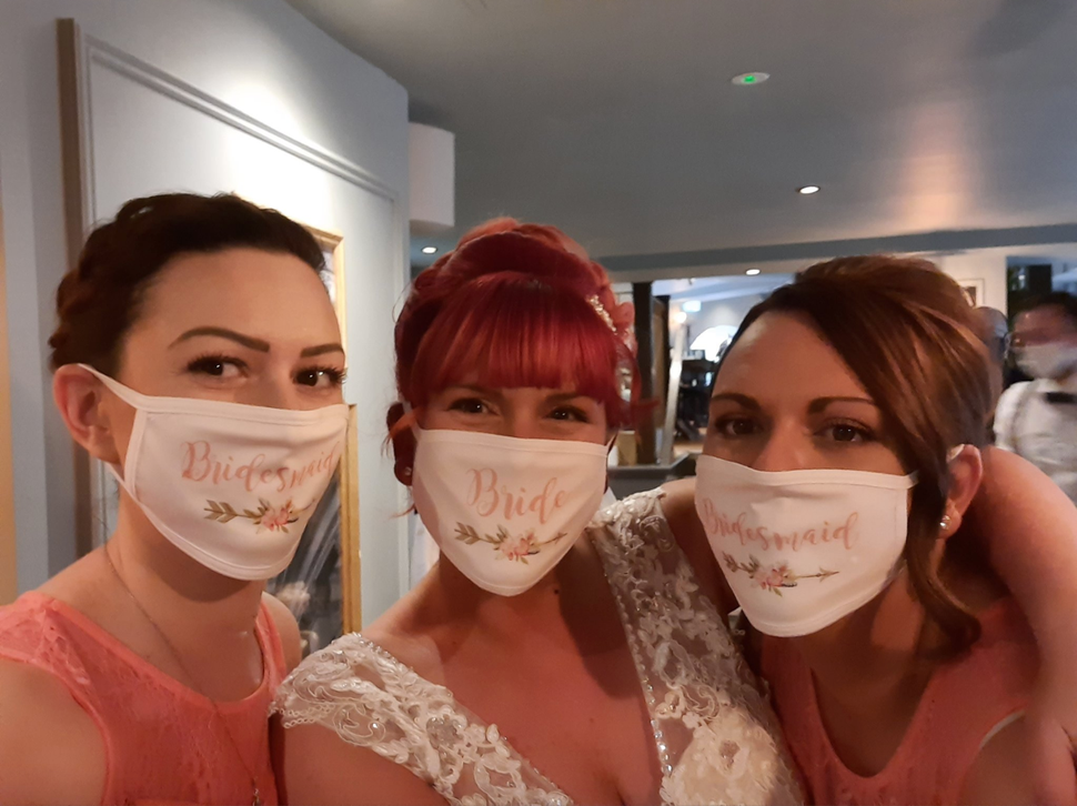 Katy Allan, who was a bridesmaid to her sister, Emma, during her wedding in Sheffield in October 2020.