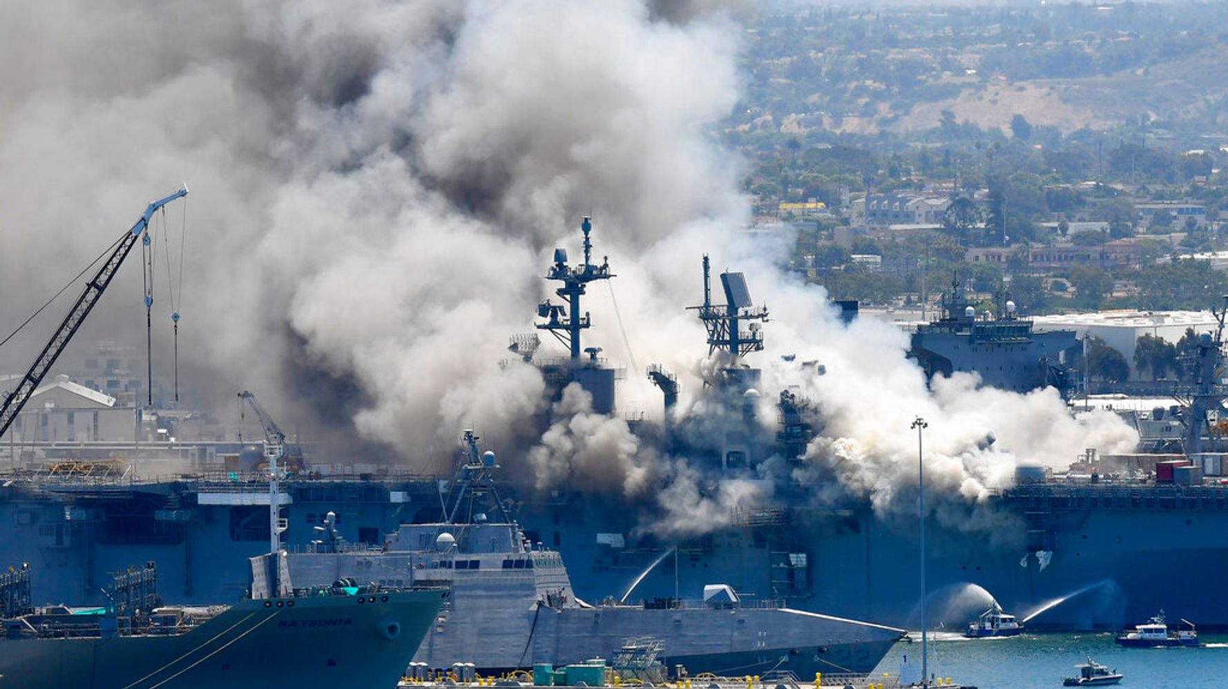 Navy Charges Sailor With Setting Fire That Destroyed Warship