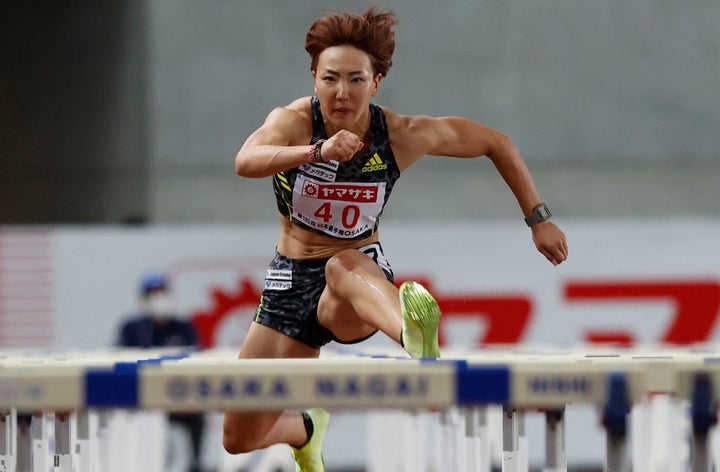 陸上女子100ｍハードルに出場する寺田明日香選手