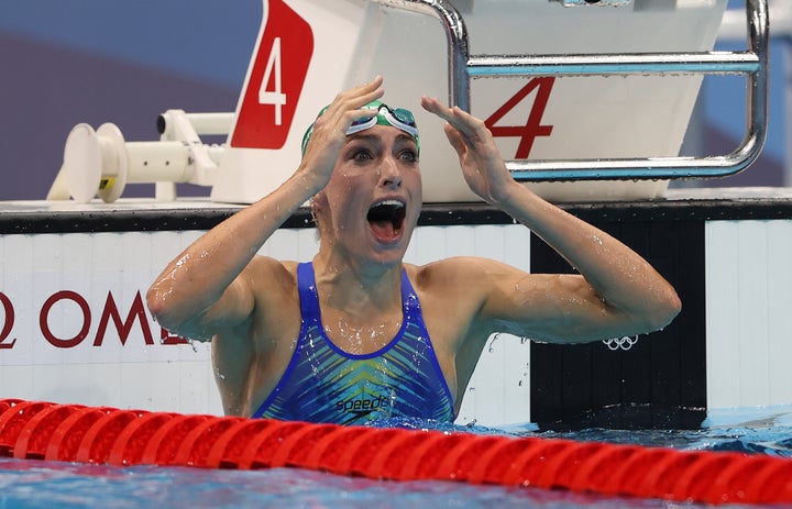 La sudafricana Tatjana Schoenmaker, ganadora en la final de los 200 metros braza.