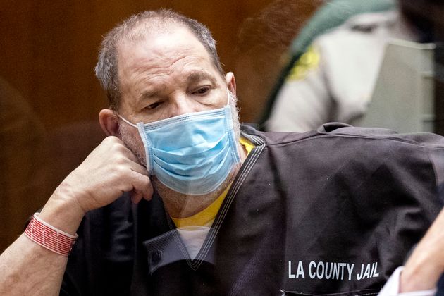 Harvey Weinstein le 29 juillet, lors de l'audience où il a été débouté de deux demandes de rejet pour deux chefs d'inculpation pour agression sexuelle.