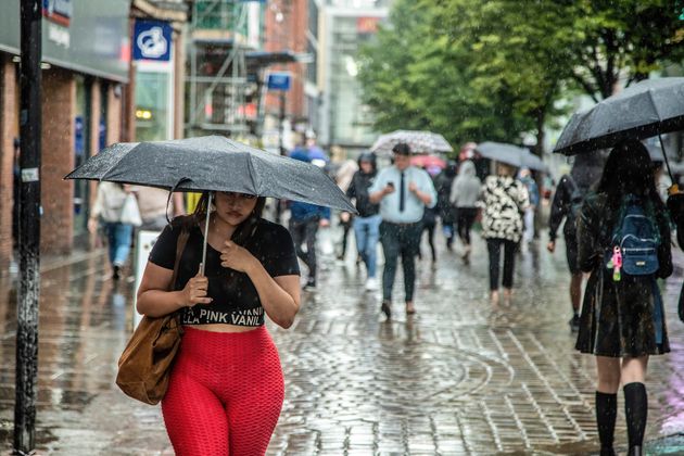 Greater Manchester is bombarded by rain and thunderstorms in late July after a two-week heatwave