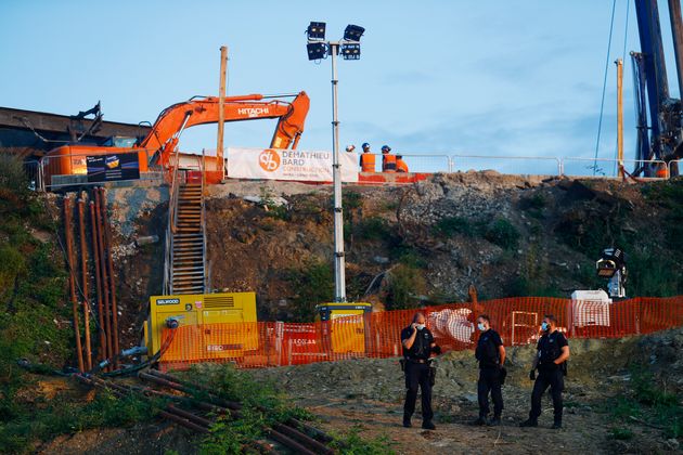 Eboulement à Massy-Palaiseau le 25 juillet 2021.