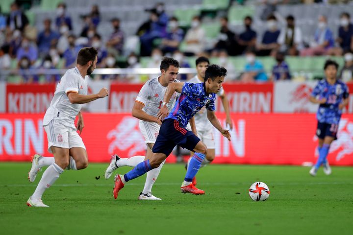 日本とスペインの親善試合（7月17日）