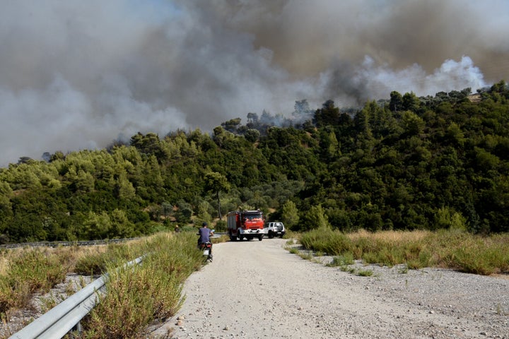 ΠΥΡΚΑΓΙΑ ΣΤΗΝ ΠΕΡΙΟΧΗ ΛΑΜΠΙΡΗ ΑΧΑΙΑΣ (EUROKINISSI)