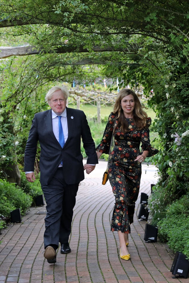 Prime Minister Boris Johnson and Carrie Johnson 