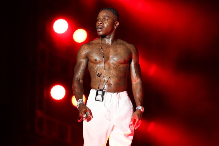 DaBaby on stage during Rolling Loud in Miami last weekend.