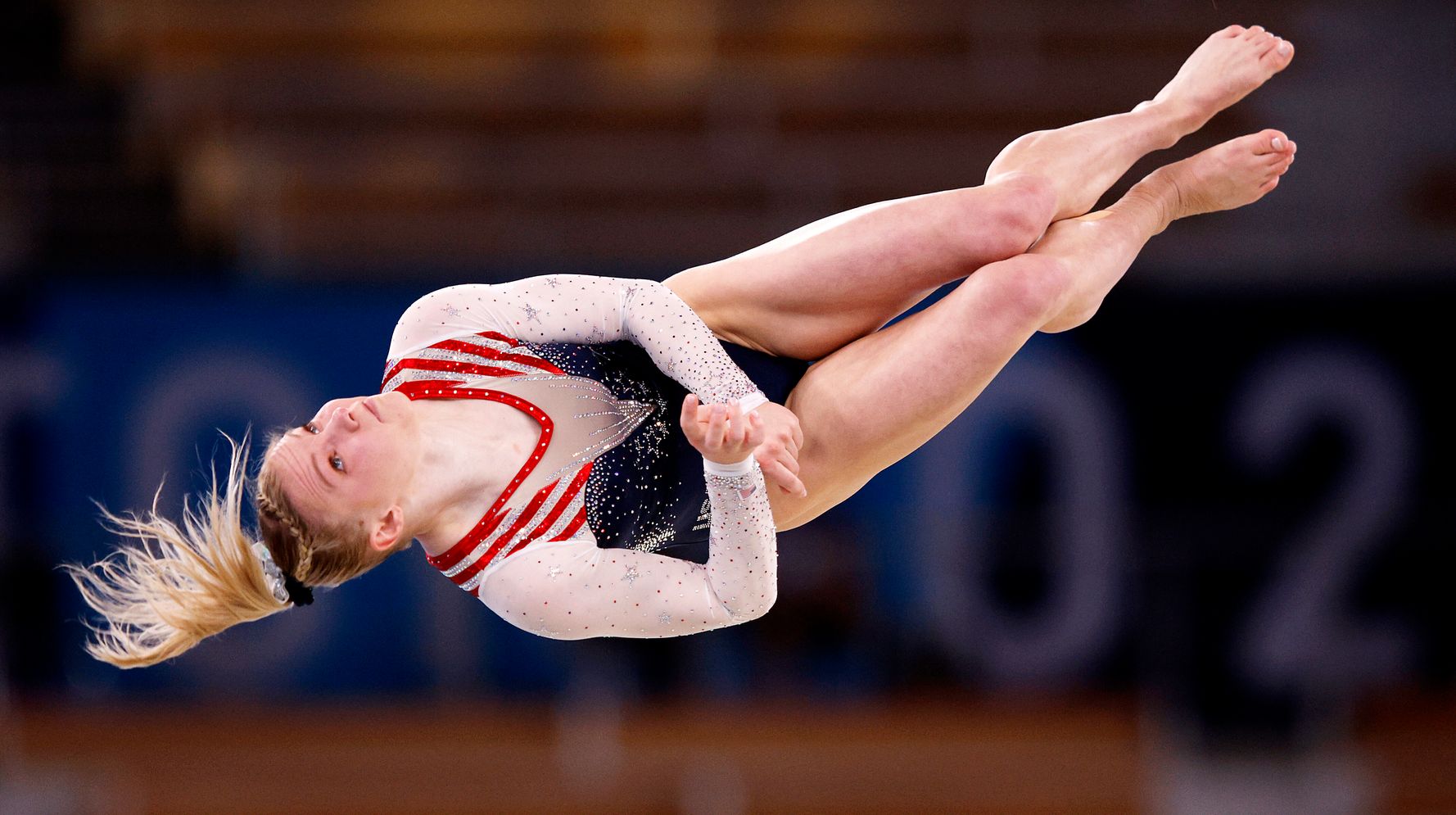 Sexy High School Gymnastics Sports Meeting Dallas Cowgirl