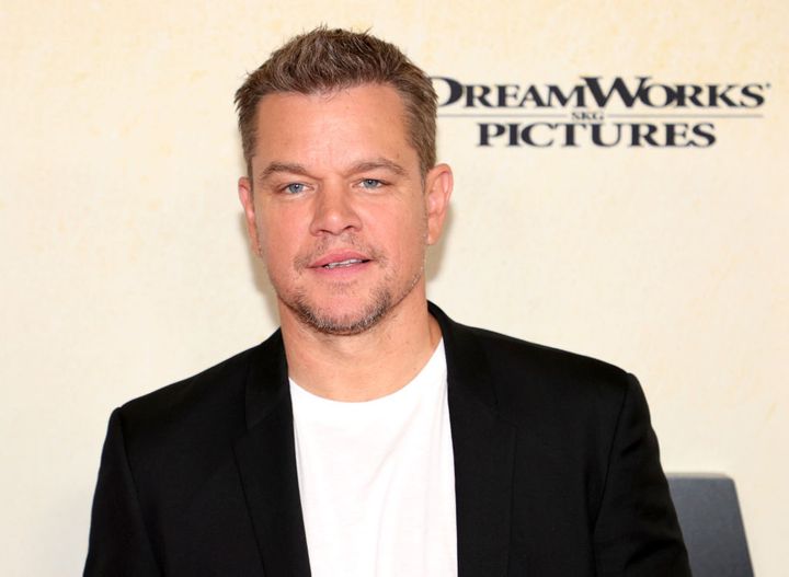 El actor Matt Damon en la presentaciòn de su última película "Stillwater".