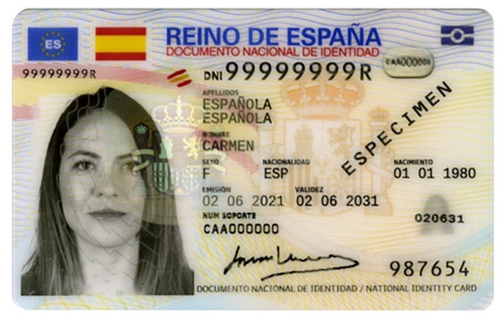 Imagen del nuevo DNI electrónico.