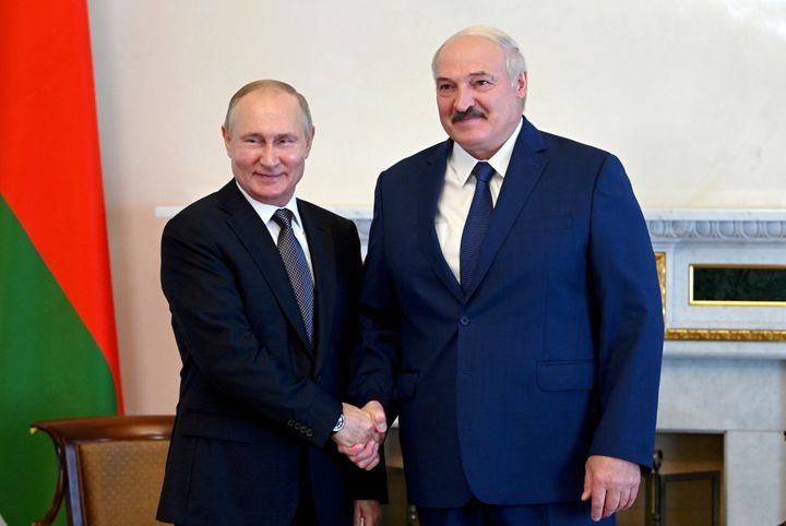 Russian President Vladimir Putin with Lukashenko this y