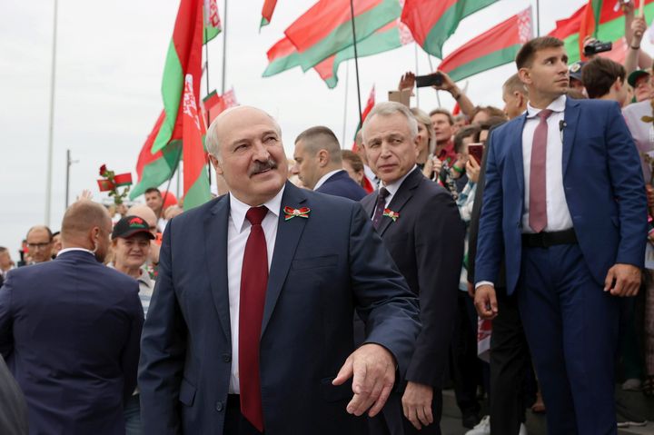 President Lukashenko, whose election a year ago has been disputed by the opposition
