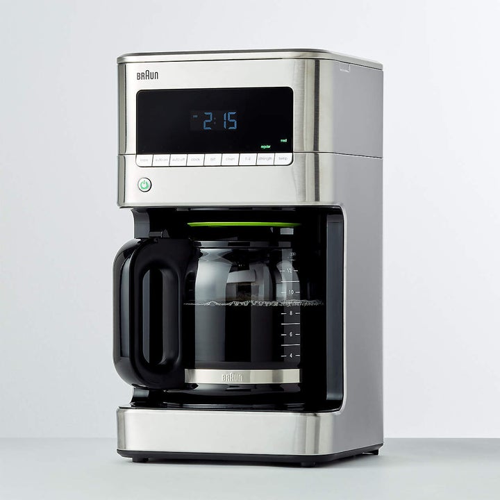 Get the Braun Stainless Steel BrewSense 12-Cup Drip Coffee Maker for $115.95.