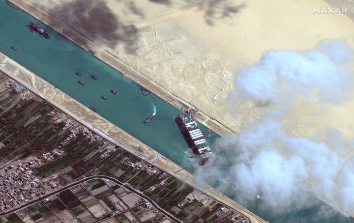 The Ever Given was stuck in the Suez Canal for a grand total of six long, embarrassing days