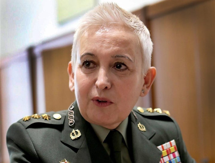 La coronel Begoña Aramendía Rodríguez de Austria, ascendida este martes al rango de general del Ejército español.