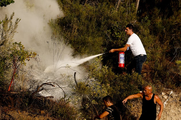 Flames have been difficult to extinguish due to the low humidity and high winds.