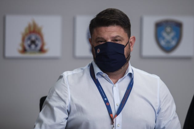 Ο υφυπουργός πολιτικής προστασίας Νίκος Χαρδαλιάς