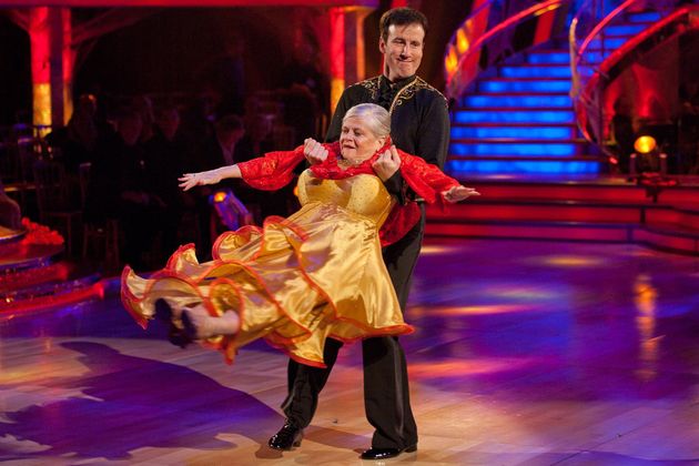 Anton Du Beke and Ann Widdecombe on Strictly Come Dancing in 2010