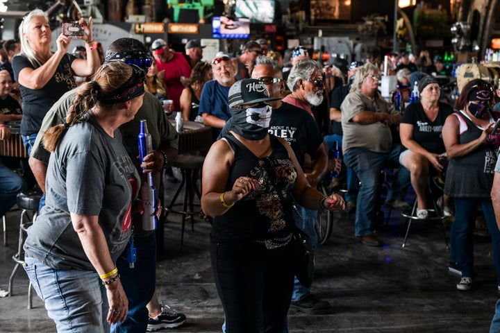 A file image from the 80th Annual Sturgis Motorcycle Rally in Sturgis, South Dakota on August 9, 2020.