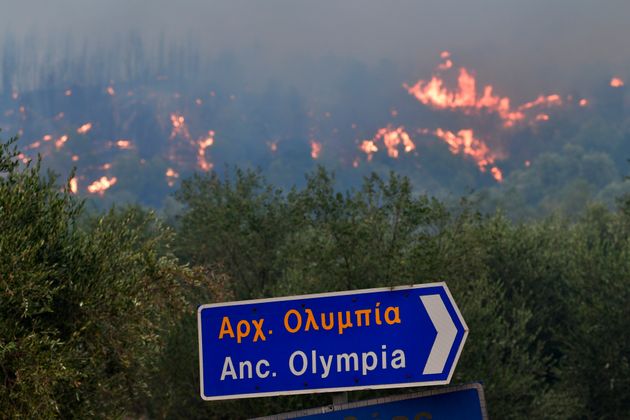 Πύρινη κόλαση σε Αρχαία Ολυμπία, Βόρεια Εύβοια και