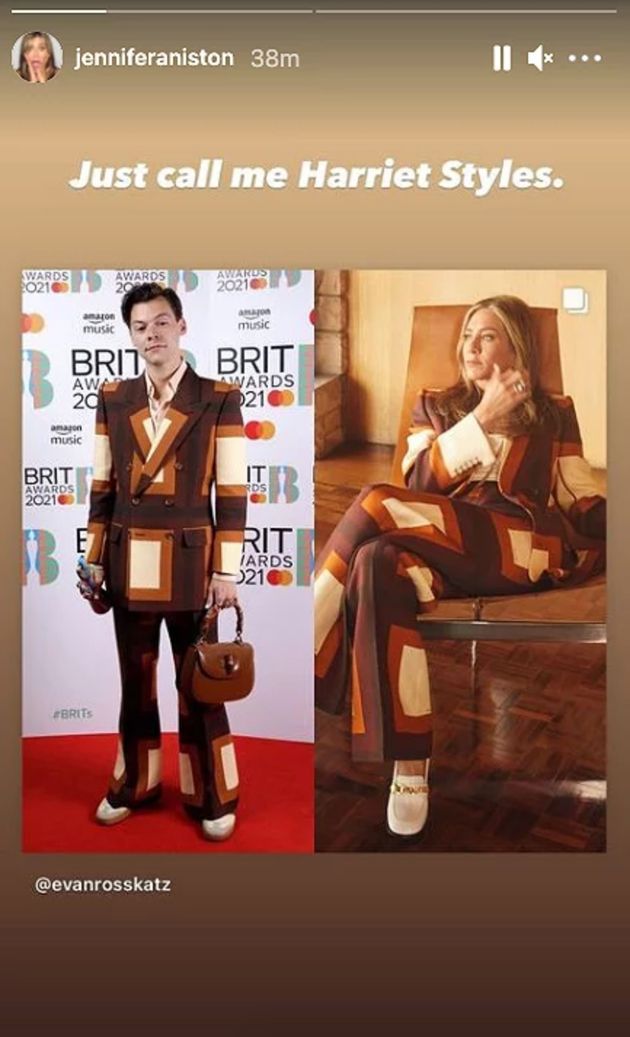 Harry Styles and Jennifer Aniston