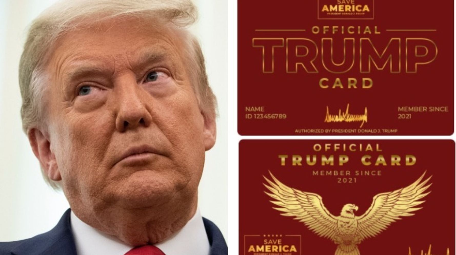 People Think There’s Something ‘Third Reich’ About Trump’s New Cards For Supporters